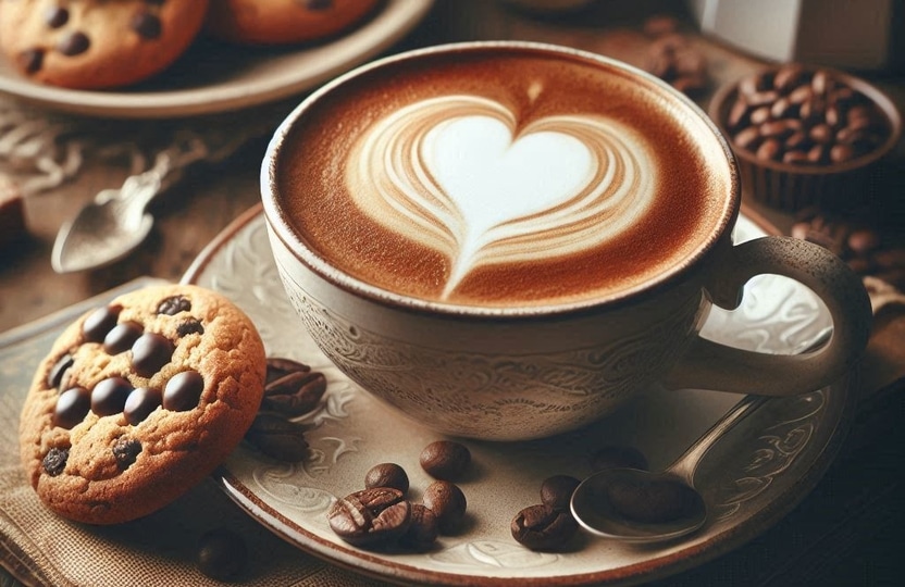 Koffie met een koekje